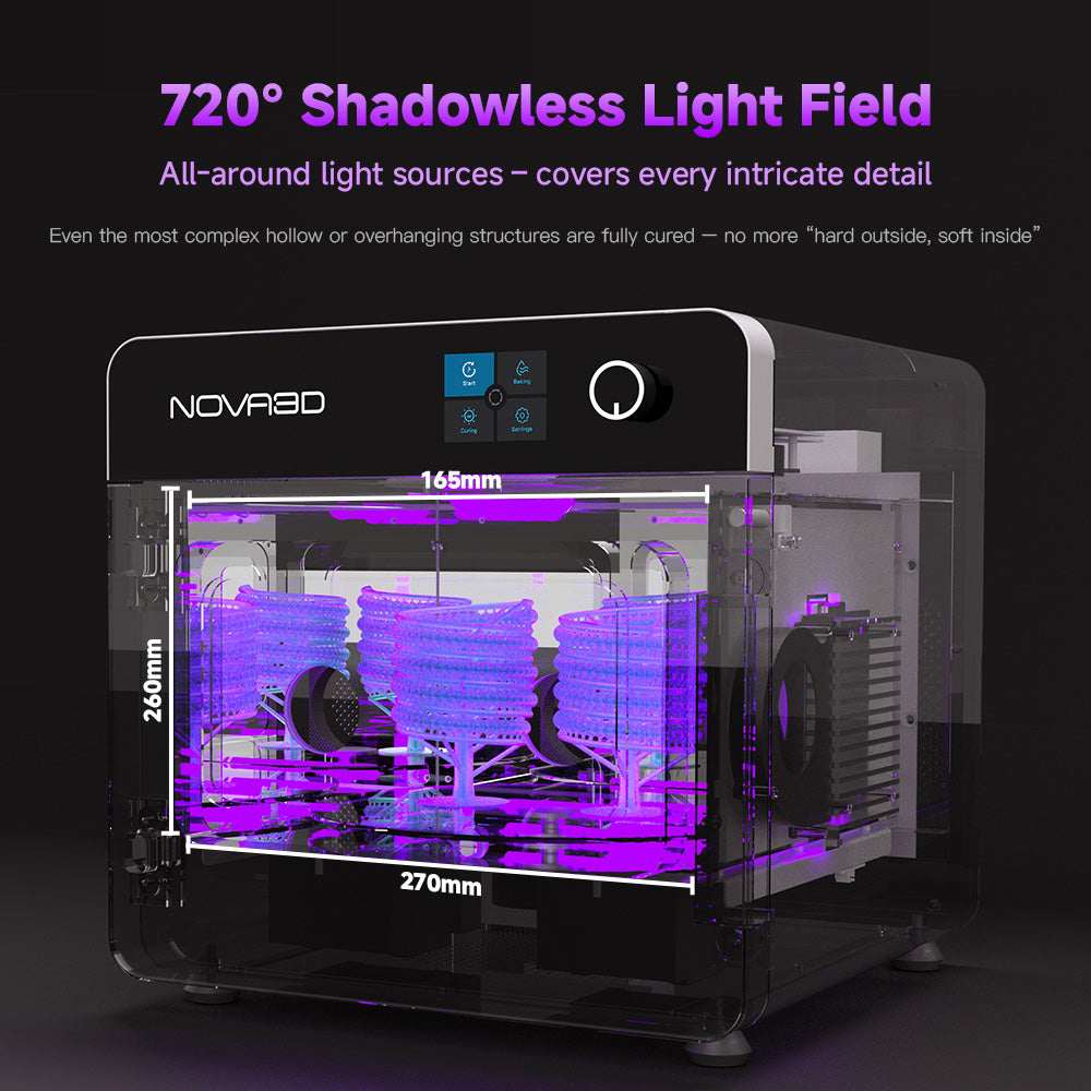 NOVA3D Fastcure3 Fast Curing Box LCD/DPL/SLA Photosensitive Resin Model Secondary Curing Box UV Ultraviolet Light