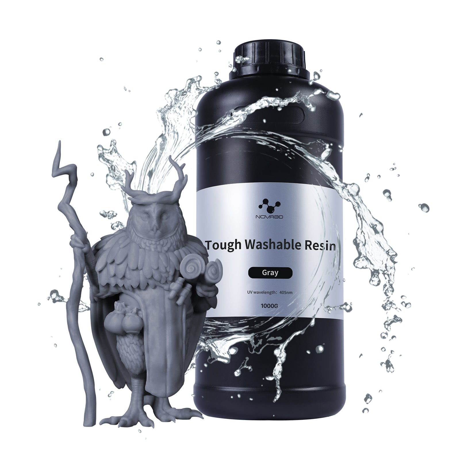 NOVA3D Water Washable 3D Printer Resin Tough Washable Resin