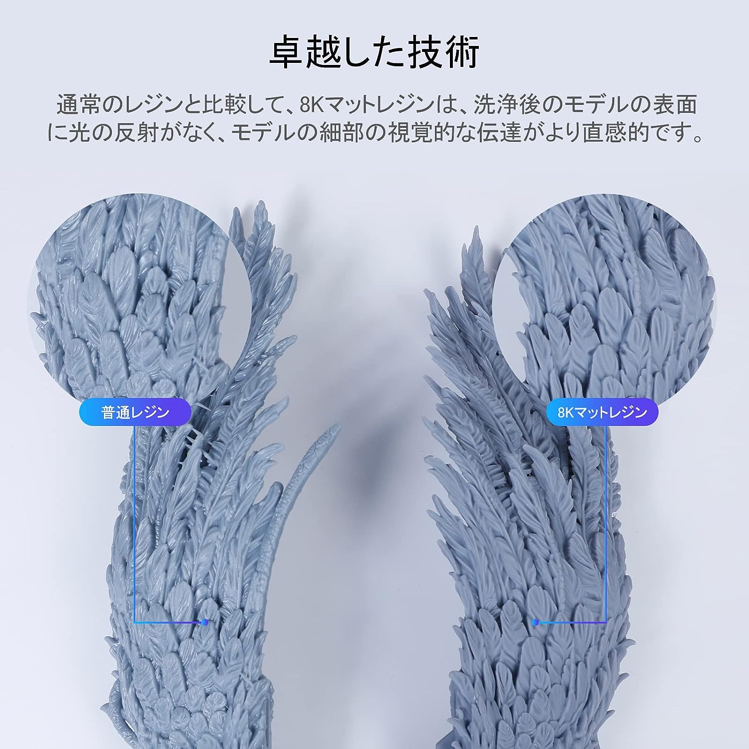 NOVA3D 8K 光造形3Dプリンター用レジンマット レジン【無臭&高精度】405nm LCD SLA 光硬化性樹脂 タフレジン グレー 1000g