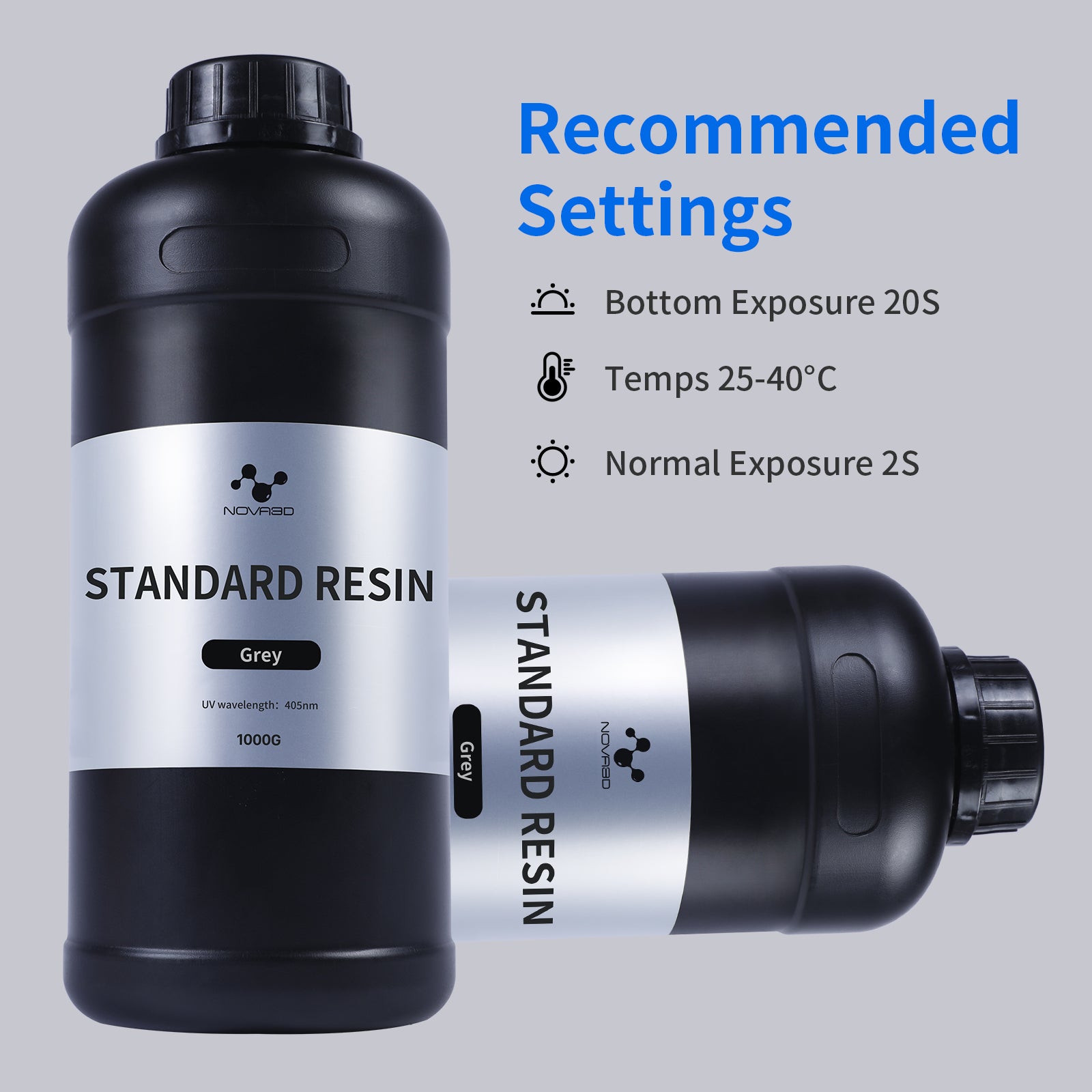 NOVA3D Standard Resin LCD UV-Curing Resin For 3D Printers