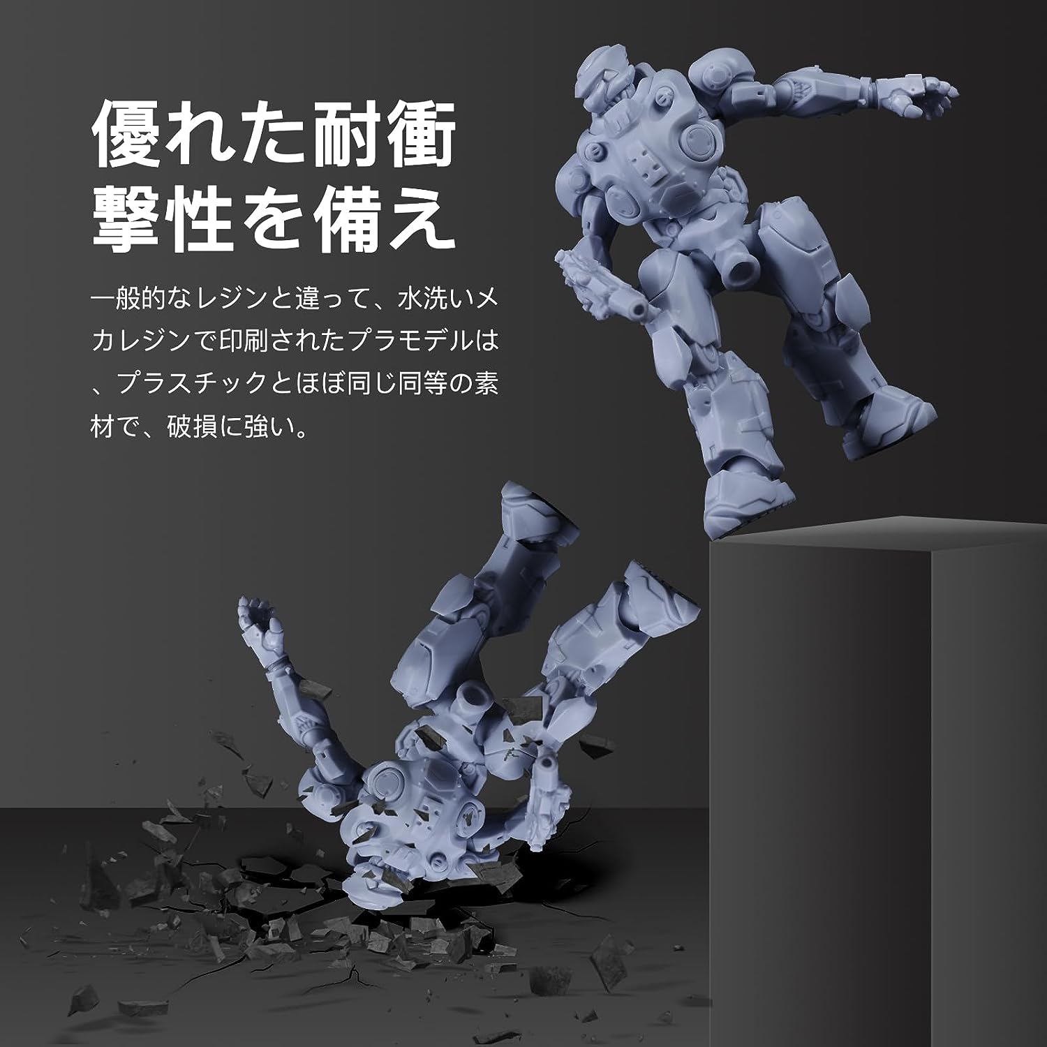 NOVA3D 2023年最新版 水洗いメカレジン ナイトグレー