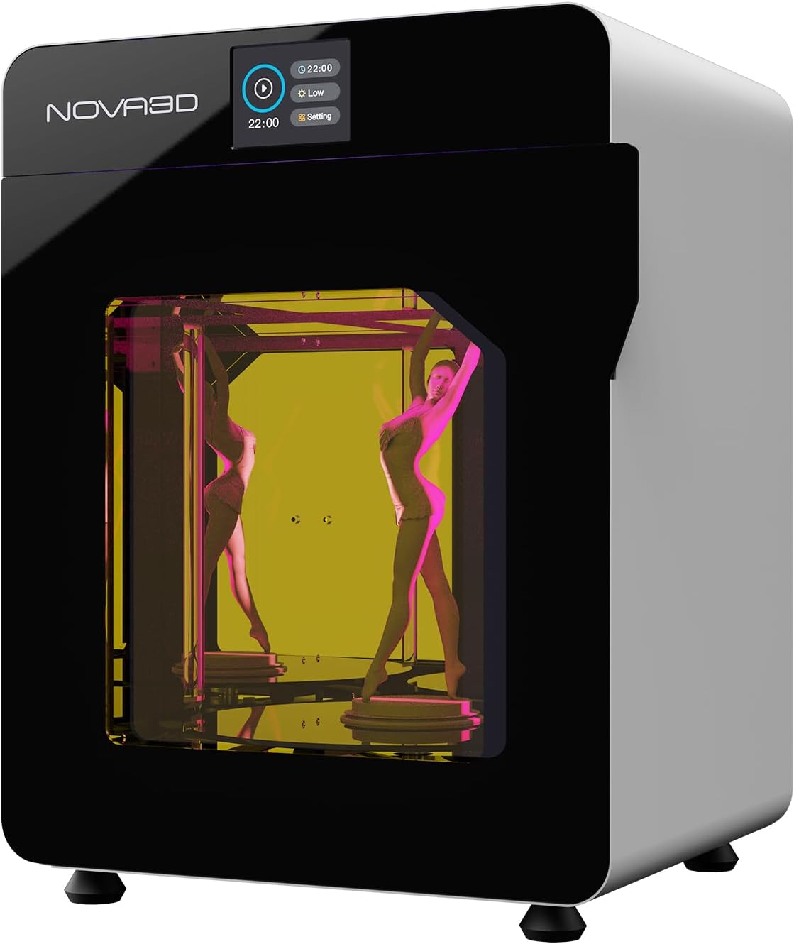 NOVA3D FastCure2 SE 二次硬化機 超大硬化サイズ250*200*260mm 波長365nm-405nm 2.8インチタッチパネル+24個のUVライト付き ハイパワー 高速硬化 後処理用 プロ