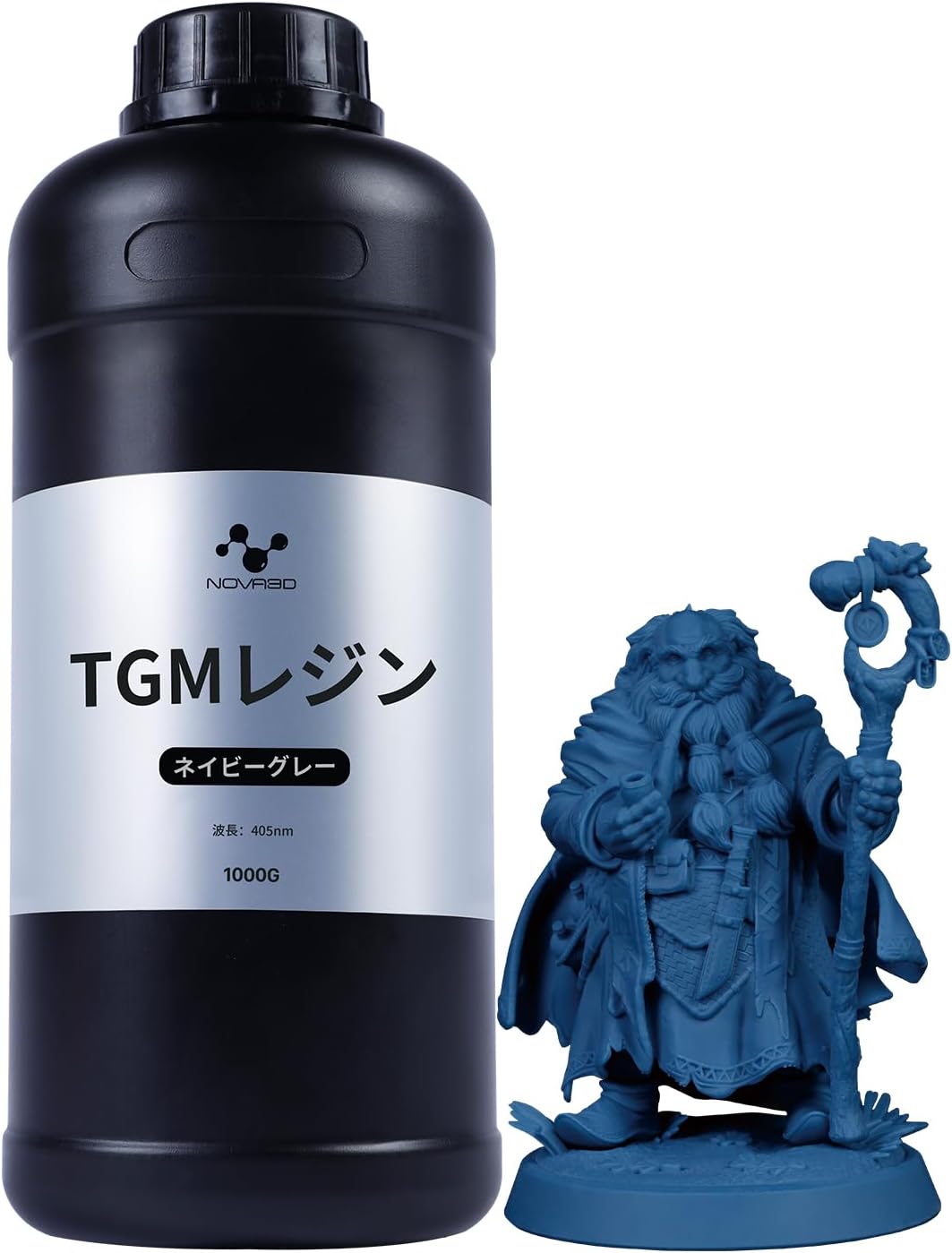 NOVA3D 感光性樹脂 TGM レジンボードゲーム用ミニチュアレジン 光造形3dプリンター用レジン 405nm LCD SLA ネイビーグレーベージュ1000g
