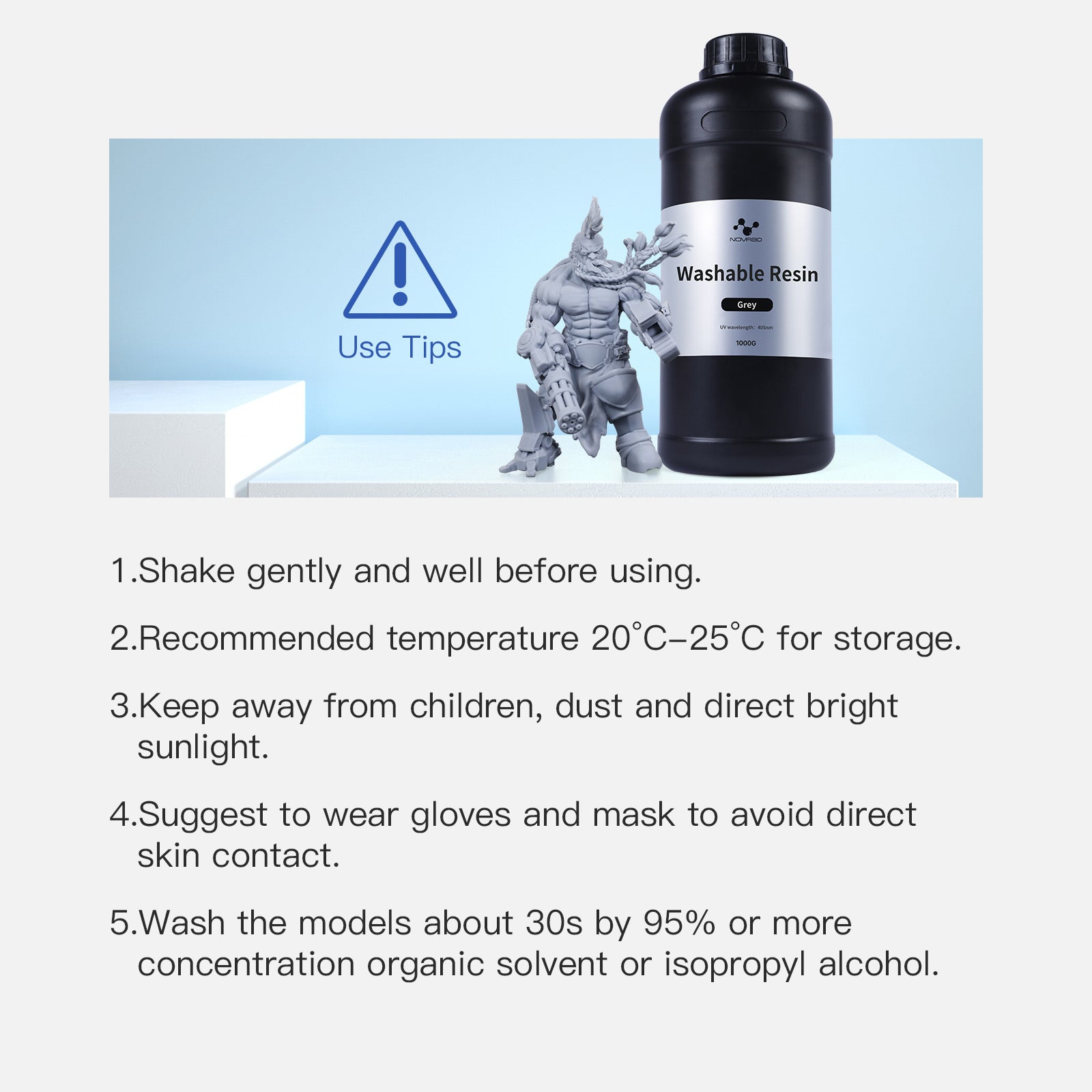 NOVA3D Water Washable  Resin 1000G