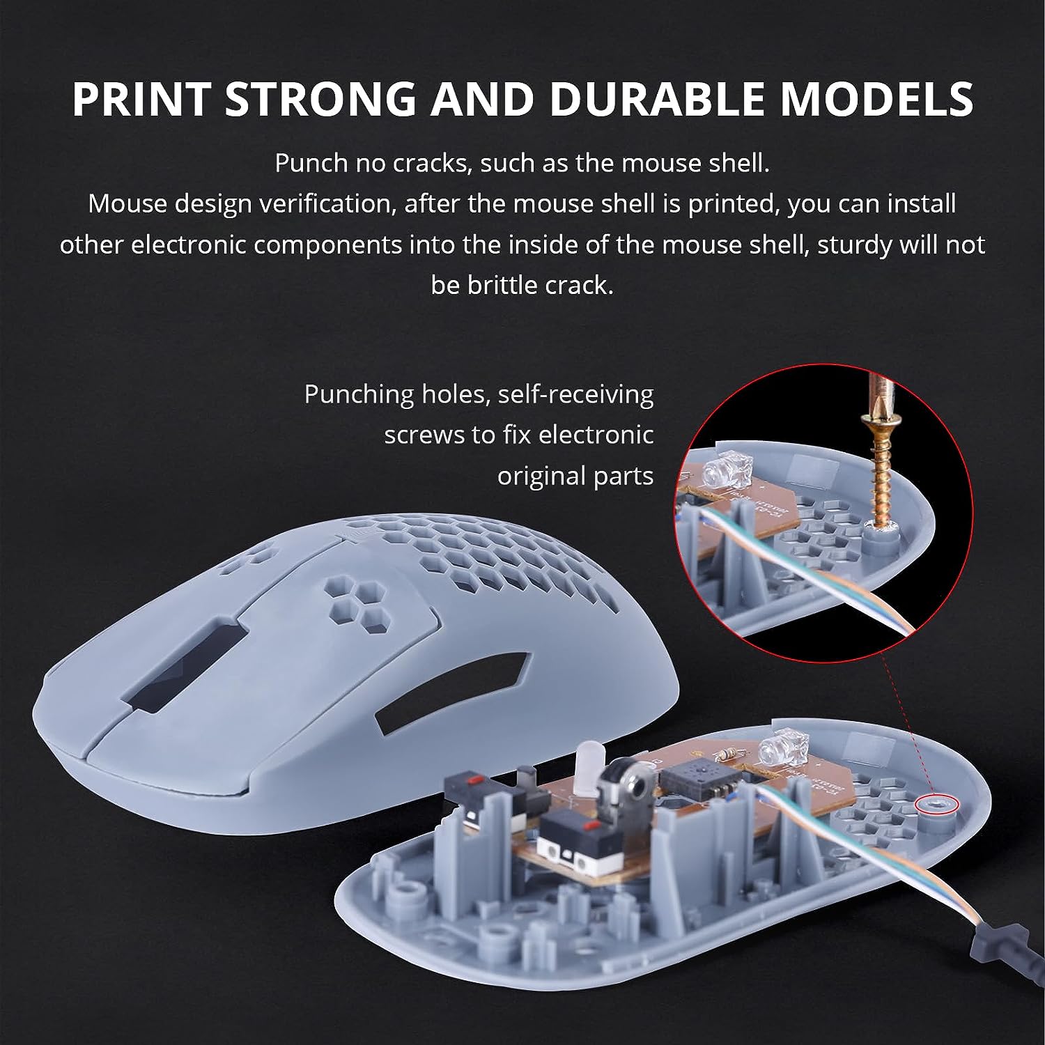 NOVA3D Printer High Resolution Non-Brittle Tappable Engineer Resin 1000g