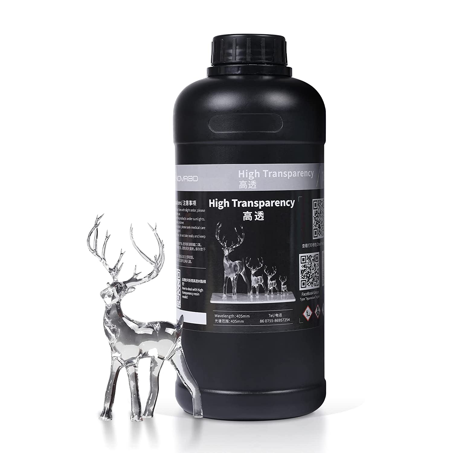 NOVA3D Ultra-Clear Resin For 3D Printer