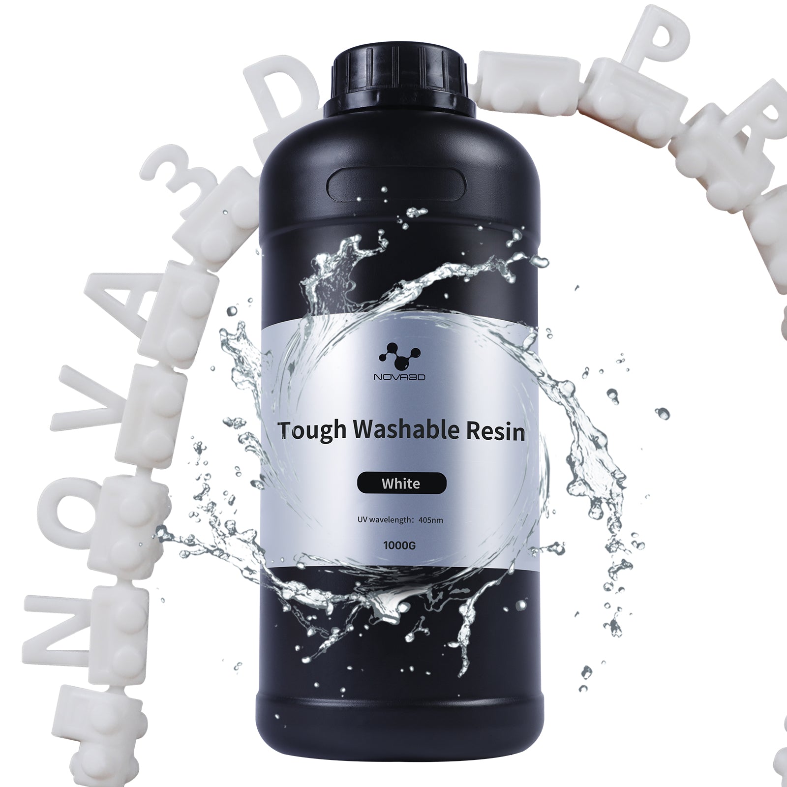 NOVA3D Water Washable 3D Printer Resin Tough Washable Resin