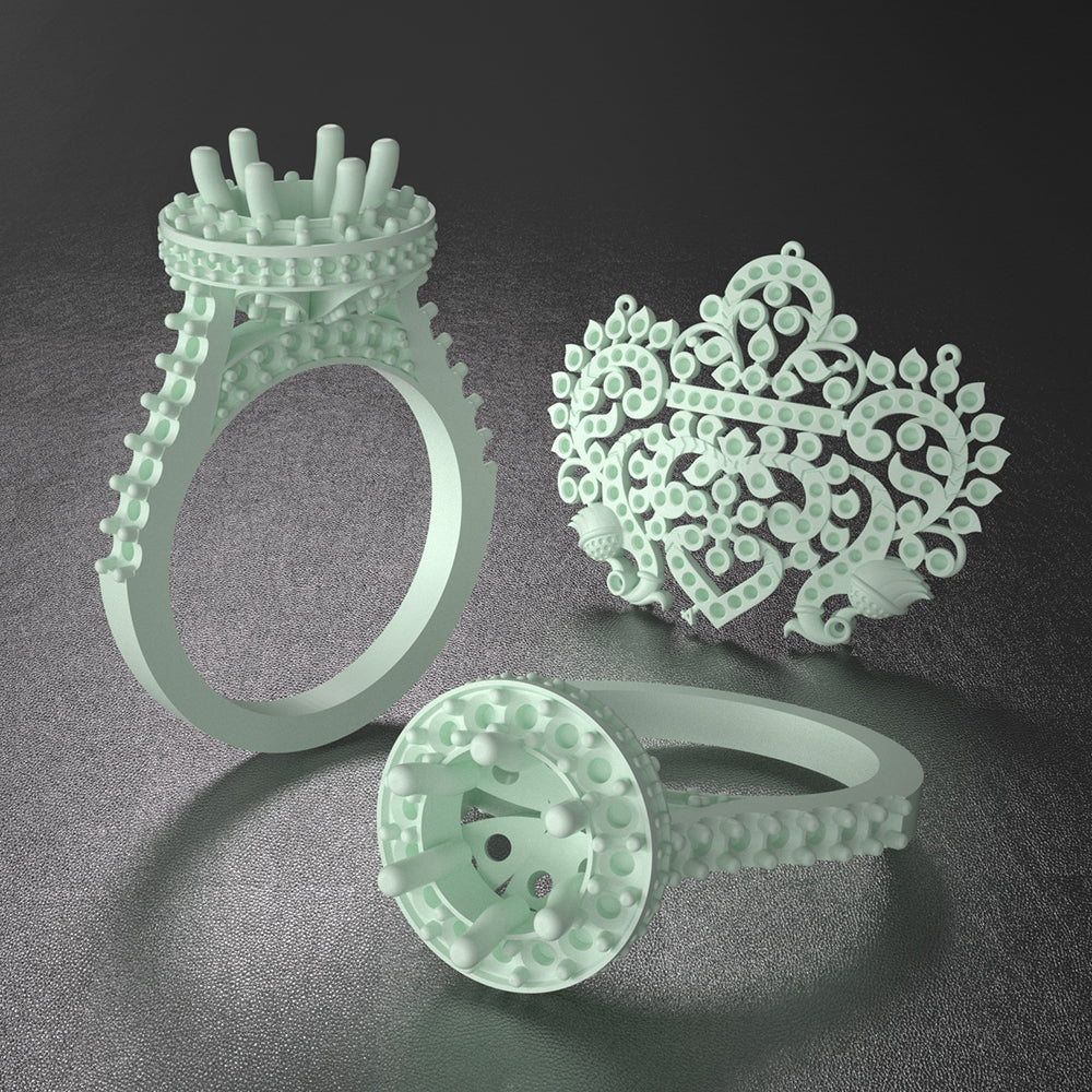 NOVA3D  Precision Cast Jewelry Resin for DIY Custom Ring & Claw Setting Jewelry Casting