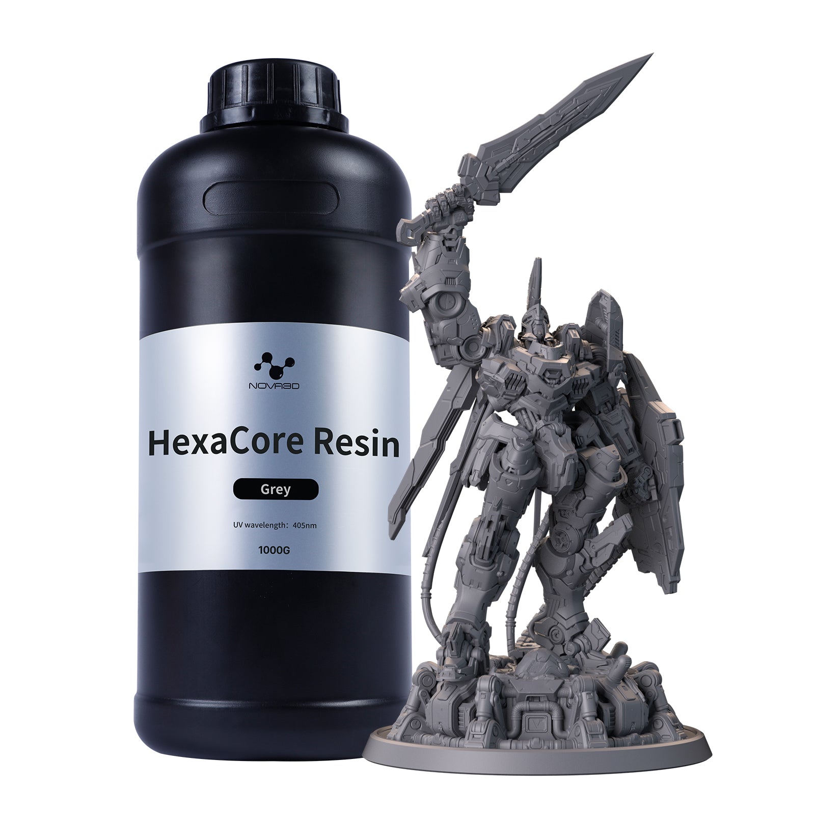 NOVA3D HexaCore Resin Photopolymer 3D Resin Consumable High Precision High Toughness High Strength Easy Printing Low Shrinkage