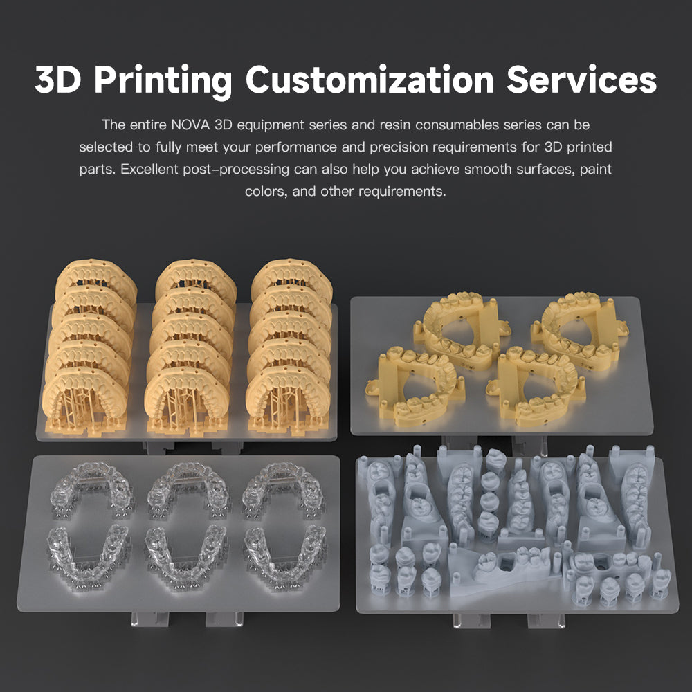 NOVA3D Washable Dental Model Resin Dental 3D Printer Resin Material for Dental Clinics Dental Laboratories