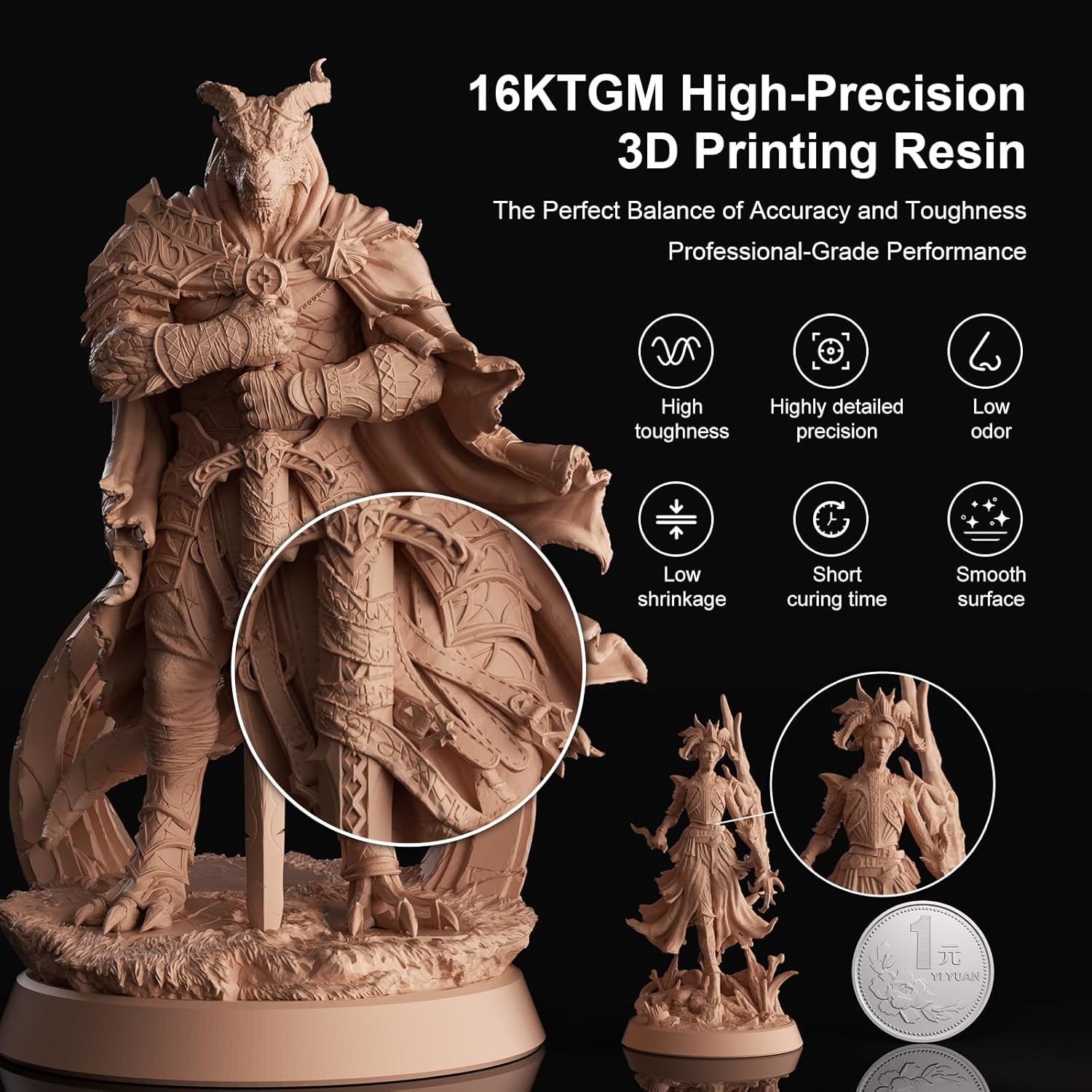 NOVA3D TGMレジン【高靭性+高精度+高硬度+耐衝撃性+穴開け可能