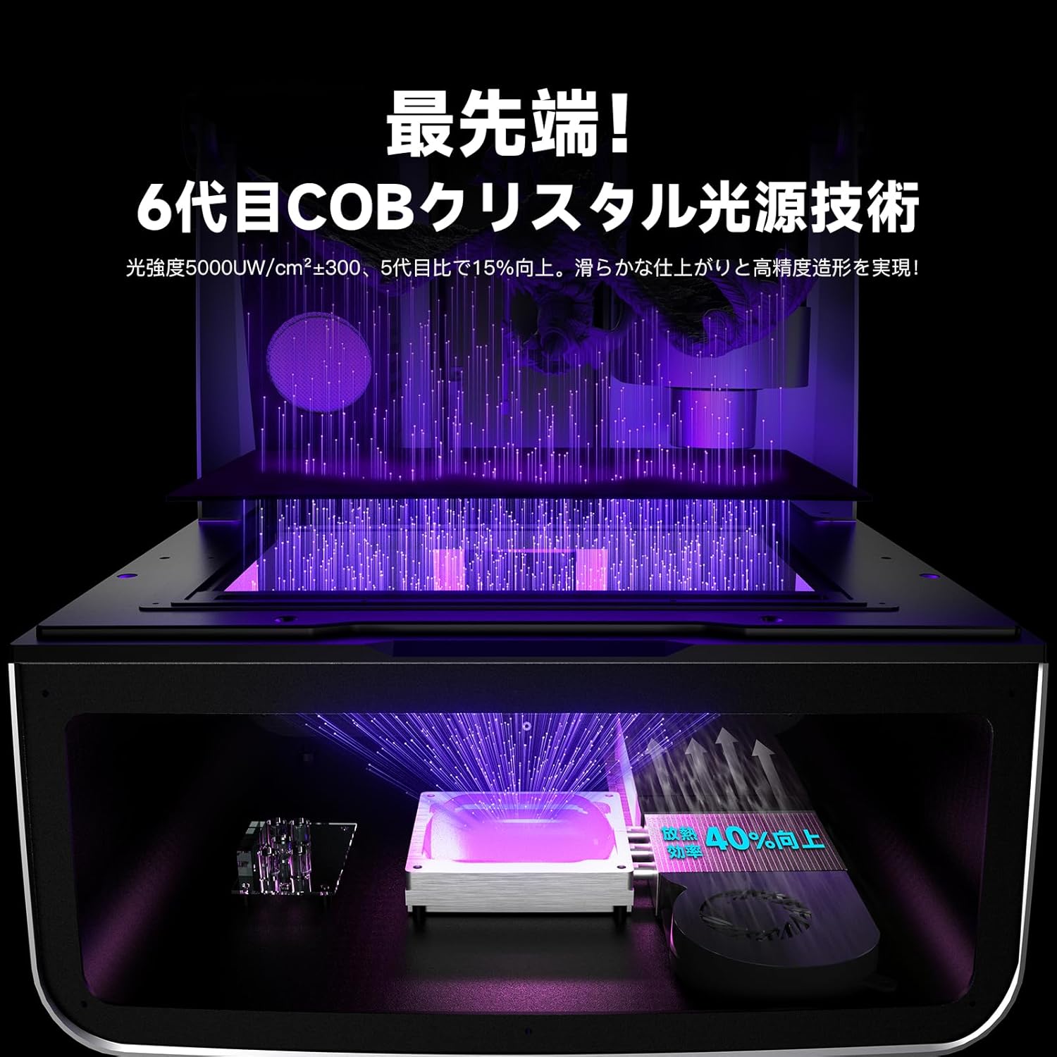 NOVA3D Whale4 Ultra 16K 3Dプリンター光造形 超大印刷サイズ 211.68