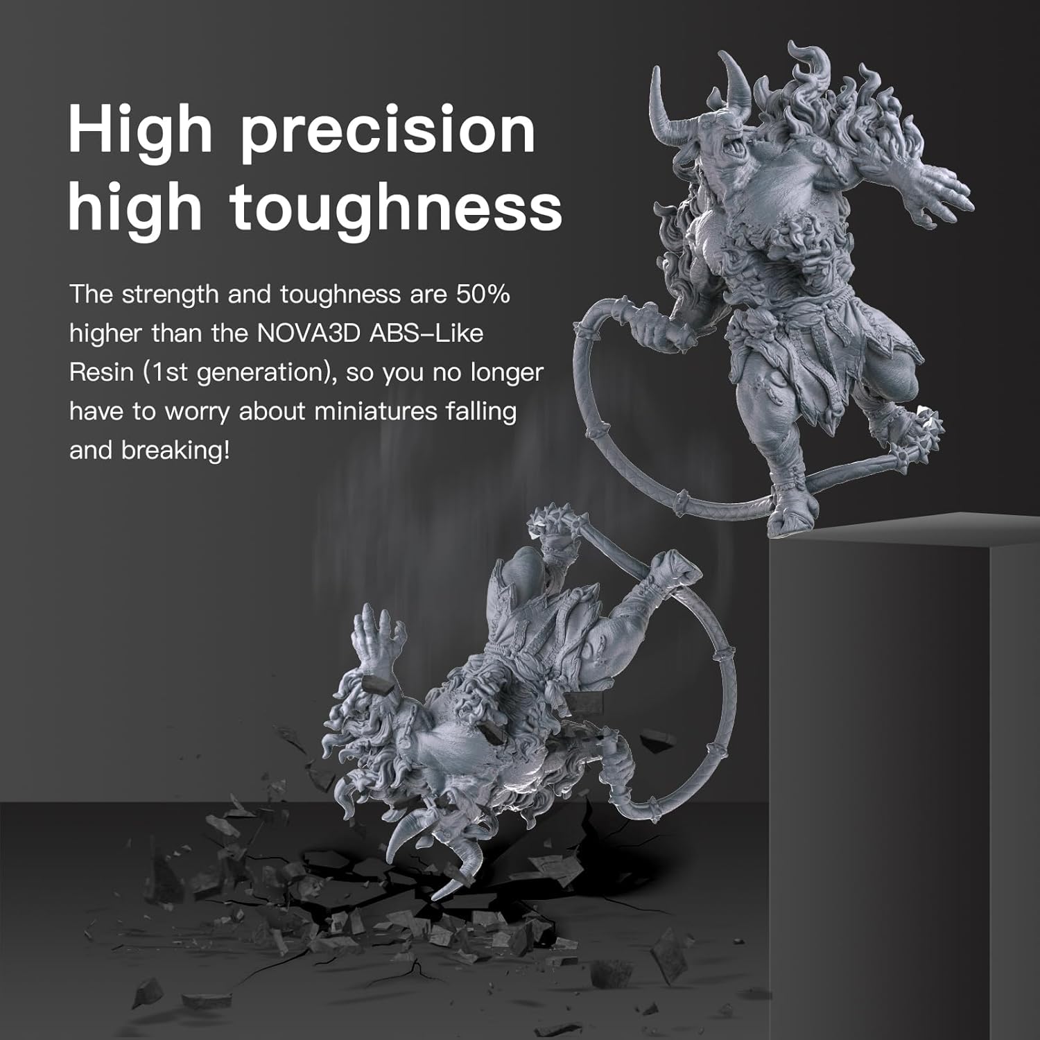 Nova3D ABS-Like 3D Printer Resin 2.0,Enhanced Toughness and Strength