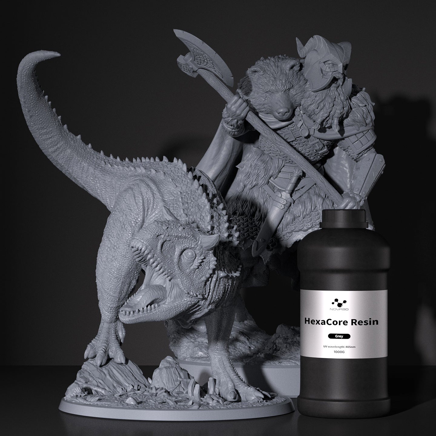 NOVA3D HexaCore Resin Photopolymer 3D Resin Consumable High Precision High Toughness High Strength Easy Printing Low Shrinkage